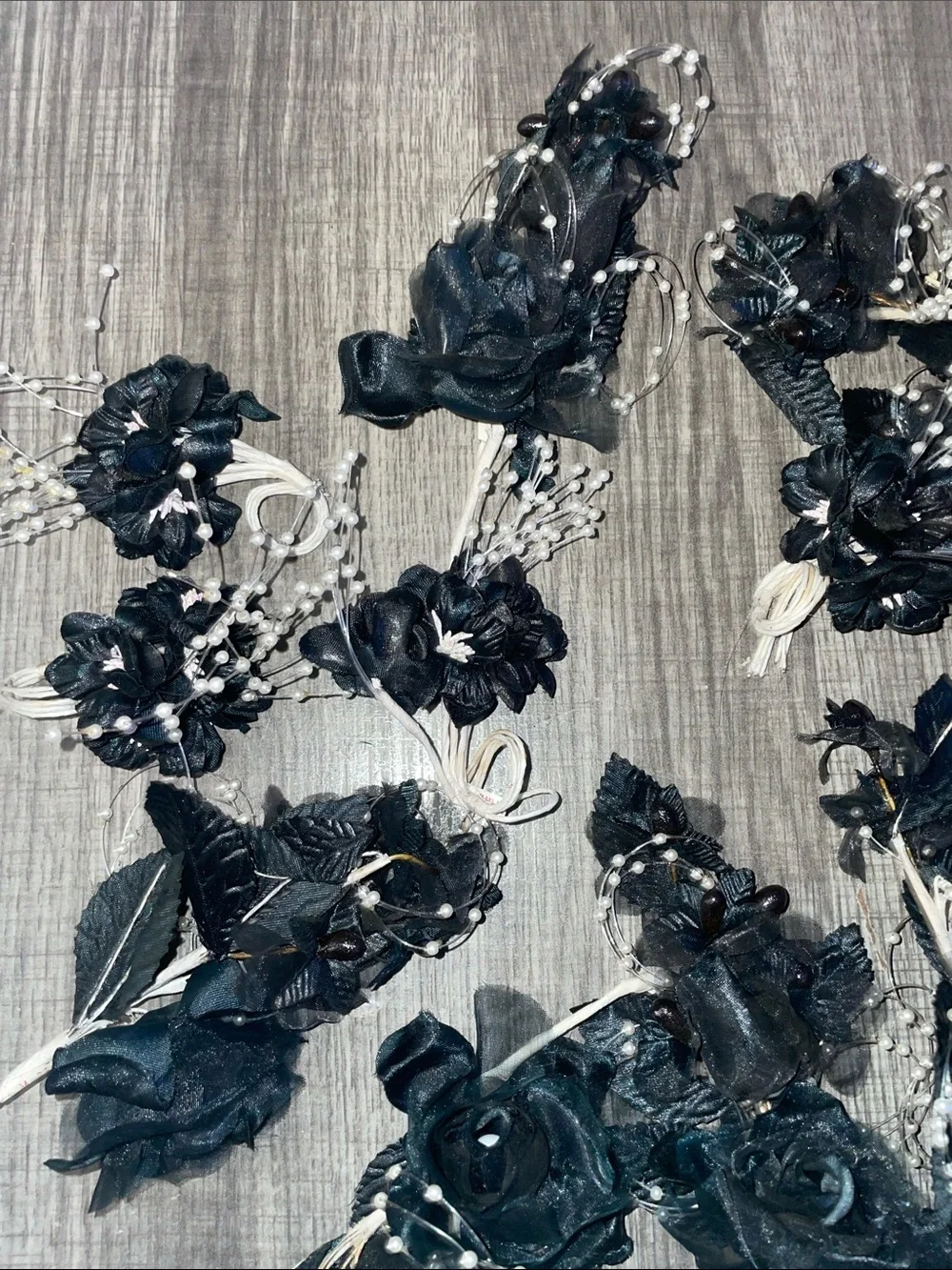 Halloween Black artificial Flowers